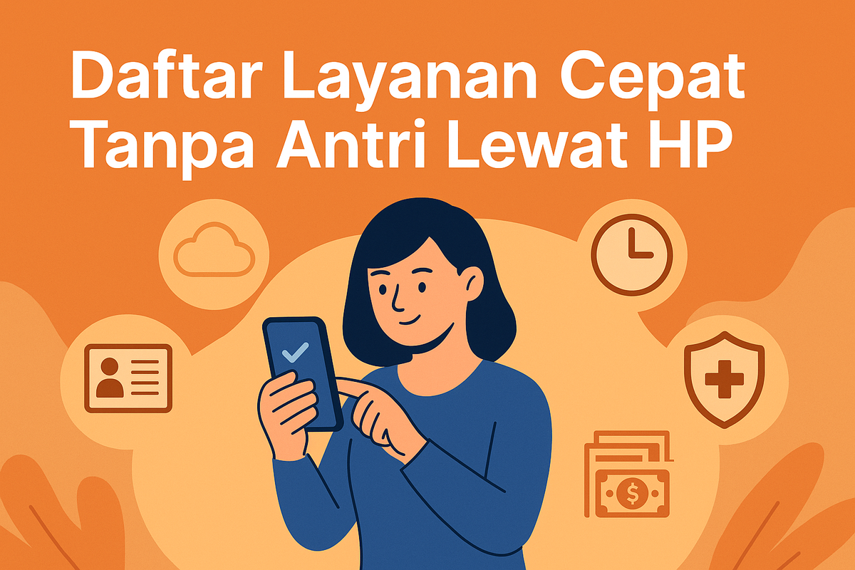 Daftar Layanan Cepat Tanpa Antri Lewat HP